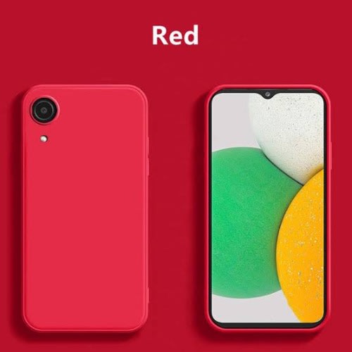 Silicone Back Case For Samsung A03 Core -Red