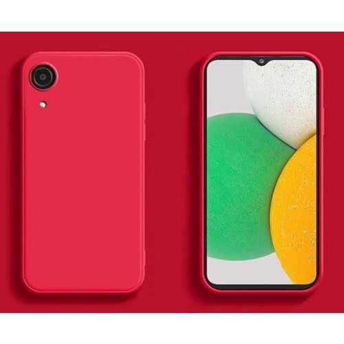 Silicone Back Case For Samsung A03 Core -Red