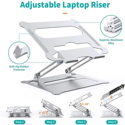 Xp Ergonomic Laptop Adjustable Stand With Heat Vent
