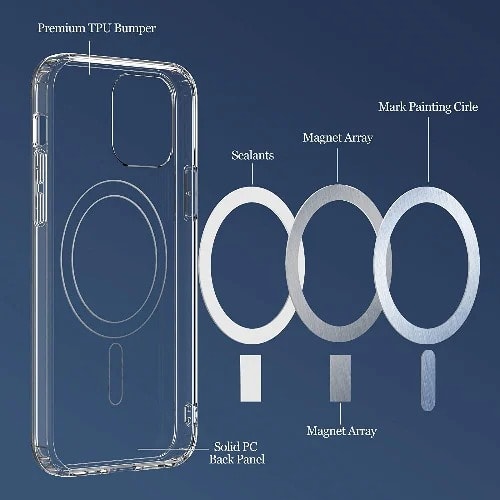 Silicone Magnetic Case With Magsafe Charging For iPhone 12