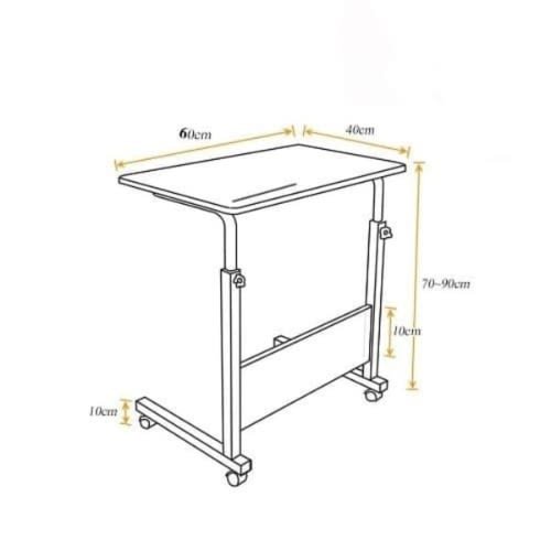 Adjustable Laptop Table With Wheels