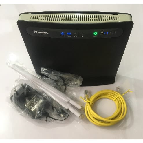 B593 Universal 4G LTE Indoor Router With 2 Antennas With 4 LAN & Telephone Ports For All Networks