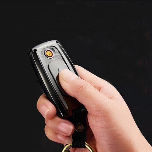 Benz Key Holder With Usb Charging Port And Lighter