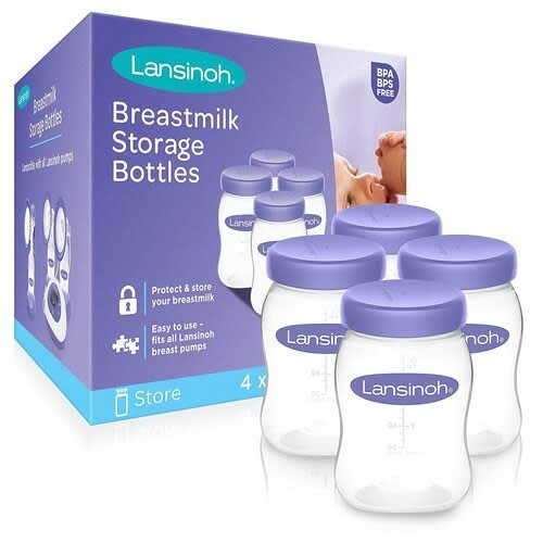 Breastmilk Storage Breast Pump Bottles - 160ml X 4