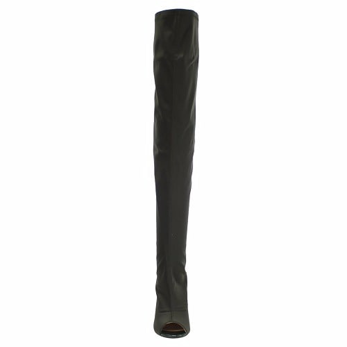 Over The Knee Thigh High Heel Boots - Olive Green