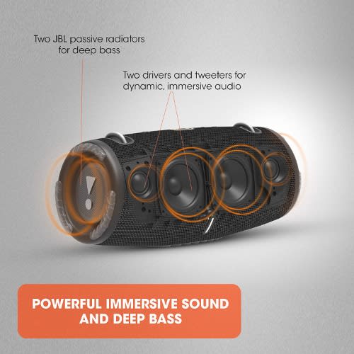 Xtreme 3 - Wireless Portable Waterproof Speaker With Bluetooth And Charging Cable - Camo