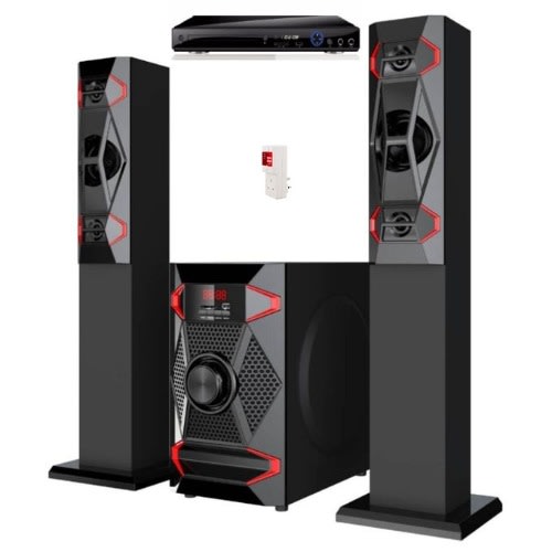 2.1ch Bluetooth Home Theatre + Free Lg Dvd+ Free Surge -dj-2102a