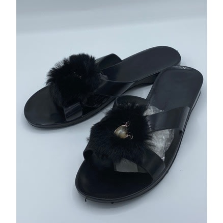 Fur Silicone Slippers For Women