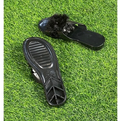 Fur Silicone Slippers For Women