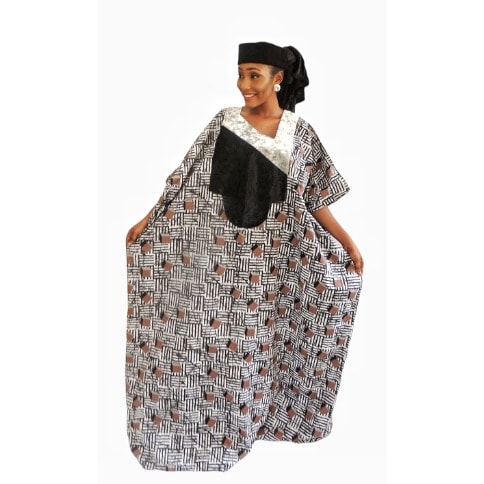 Velvet Neckine Boubou