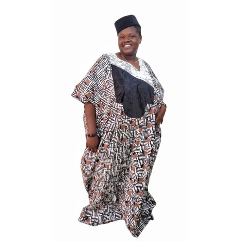 Velvet Neckine Boubou