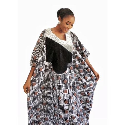 Velvet Neckine Boubou