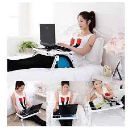 Adjustable Table With Cooling Fans For Laptop