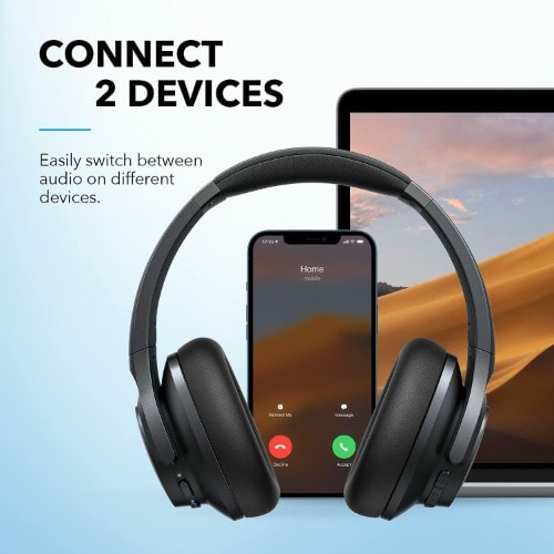 Soundcore By Anker Life Q20+ Active Noise Cancelling Headphones - 40h Playtime
