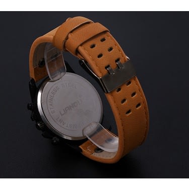 Classic Waterproof Leather Strap Watch