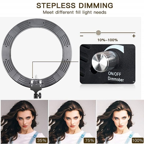 Adjustable Dimmable SMD LED Ring Light 2700-5500k Color Temperature Ring Light