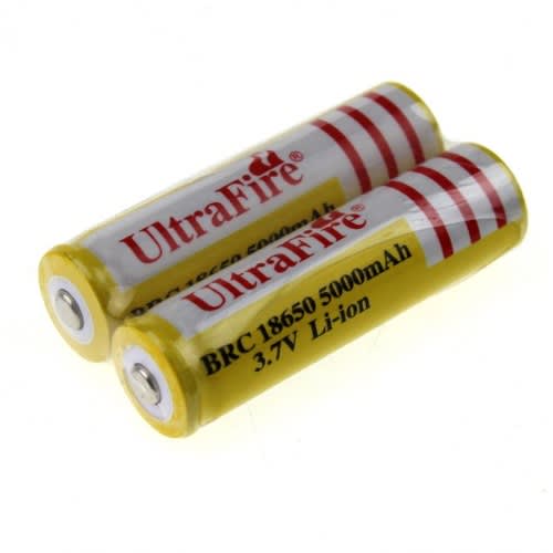 Ultrafire 18650 3.7v Rechargeable Li-on Lithium Battery - 7800mah - 2pcs