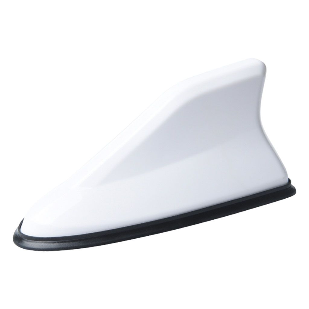 Shark Fin Antenna Universal Car Decorative With Adhesive Base White