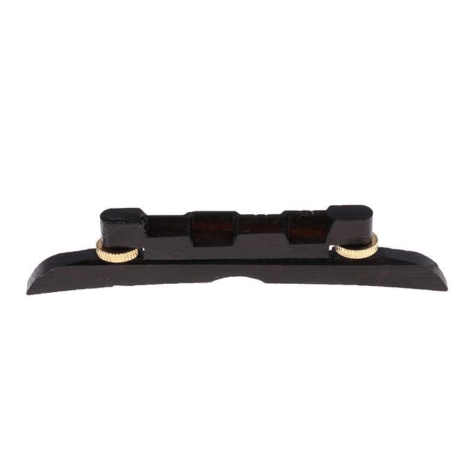 Adjustable Mandolin Bridge Black Ebony Bridge With Gold-Colored