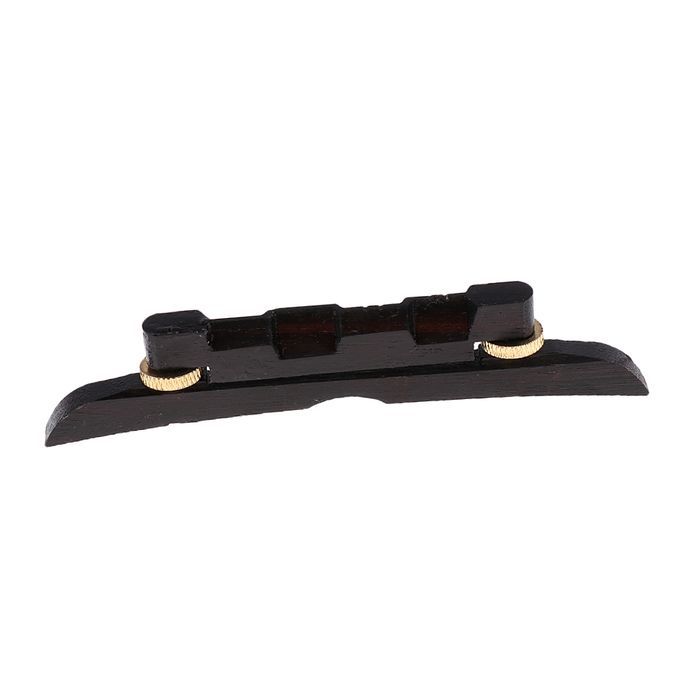 Adjustable Mandolin Bridge Black Ebony Bridge With Gold-Colored