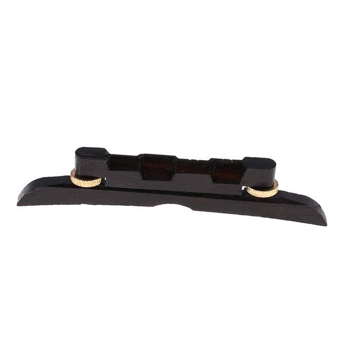 Adjustable Mandolin Bridge Black Ebony Bridge With Gold-Colored