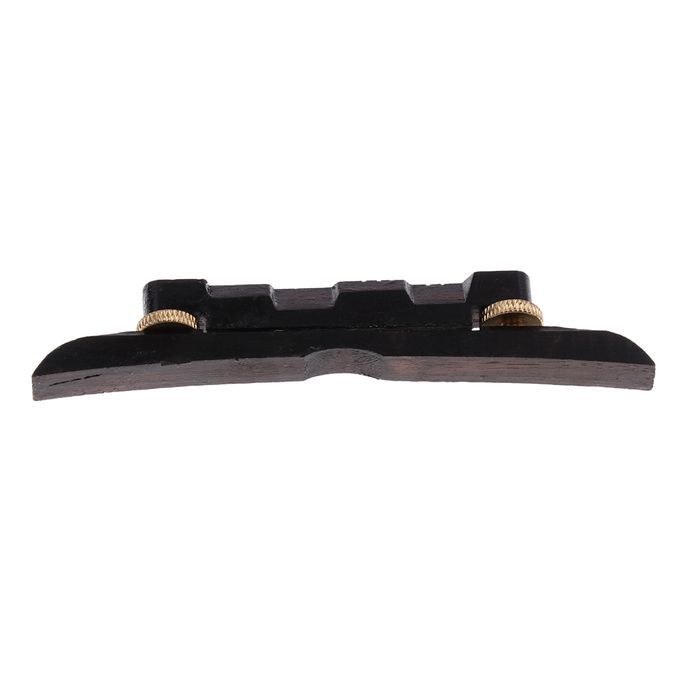 Adjustable Mandolin Bridge Black Ebony Bridge With Gold-Colored