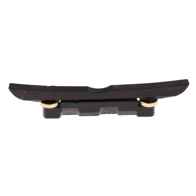 Adjustable Mandolin Bridge Black Ebony Bridge With Gold-Colored
