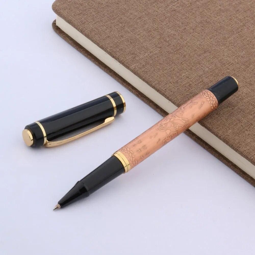 High Quality 509 Bronze Roller Ball Pen Signature Xubeihong "the eight horses" ink ball point pen Stationery