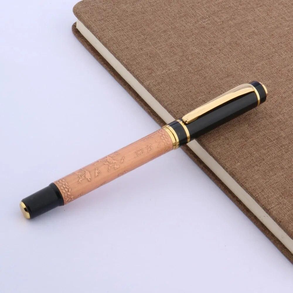 High Quality 509 Bronze Roller Ball Pen Signature Xubeihong "the eight horses" ink ball point pen Stationery