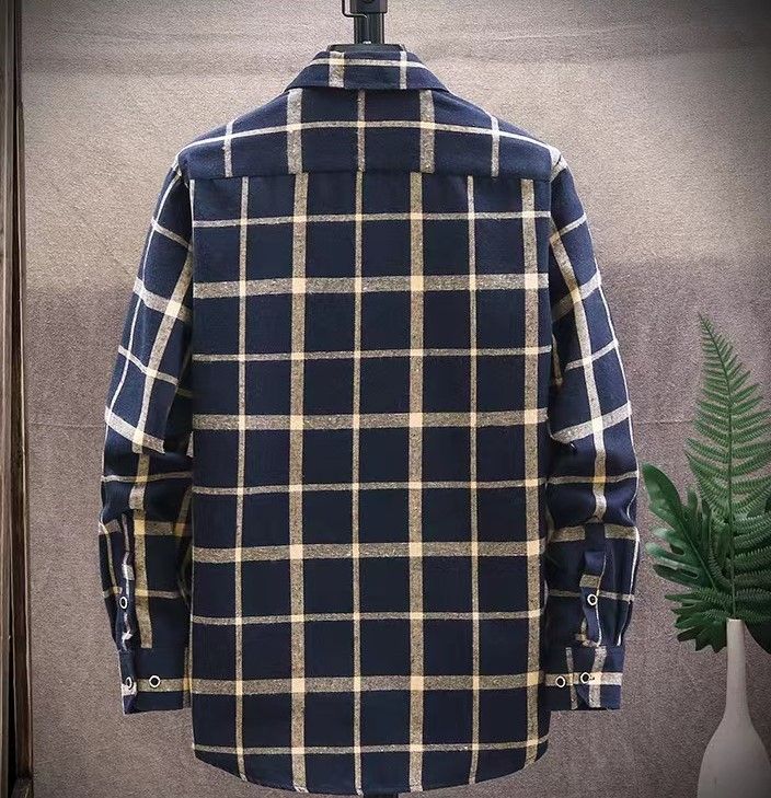{MijaGrace} Men's Casual Flannel Checkered Shirt - Brown