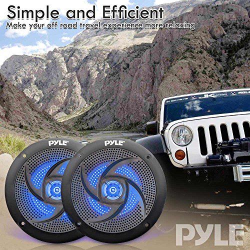 LowProfile Waterproof Marine Speakers  100W 4 Inch 2 Way 1 P