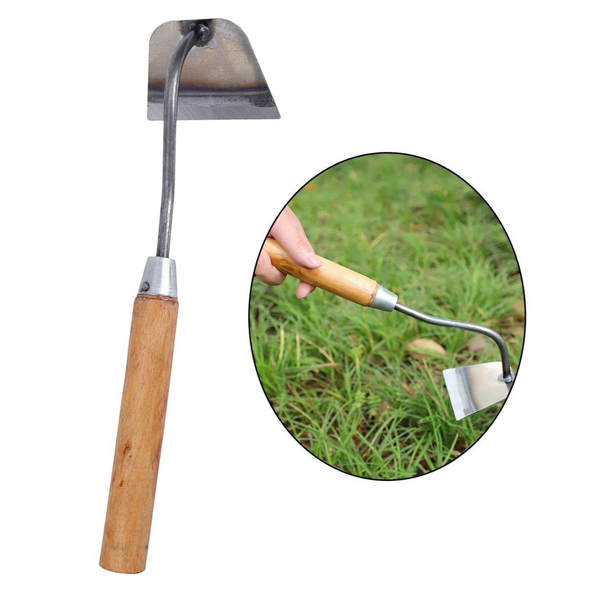 Welded Garden Hoe Weeding Yard Digging Sickle Gardening C  Trapezoid