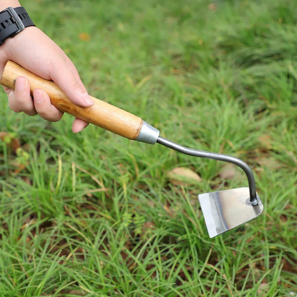 Welded Garden Hoe Weeding Yard Digging Sickle Gardening C  Trapezoid