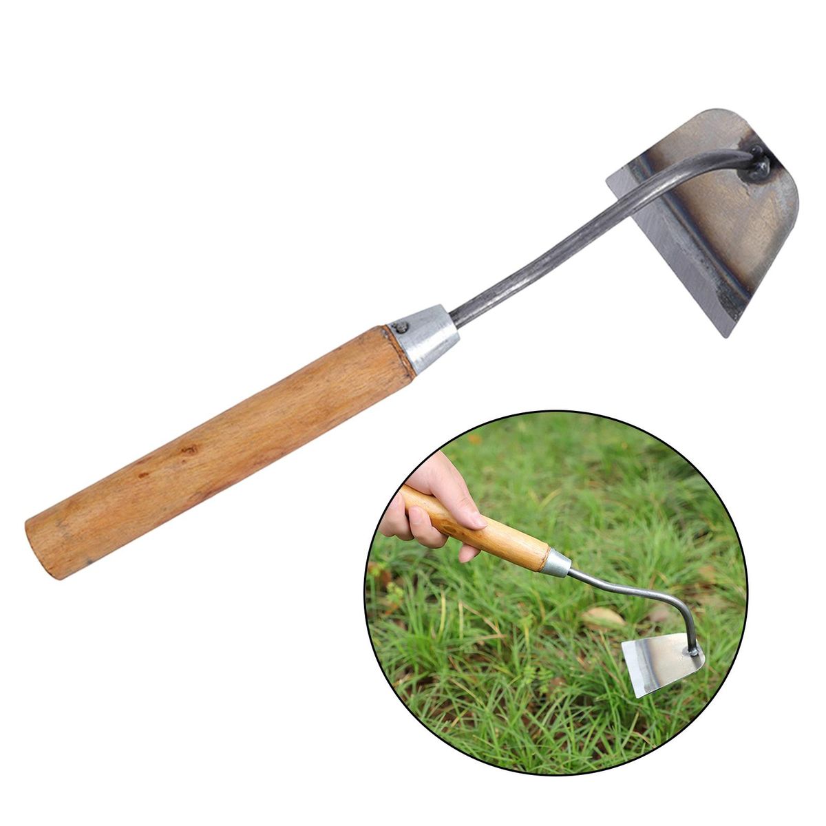 Welded Garden Hoe Weeding Yard Digging Sickle Gardening C  Trapezoid