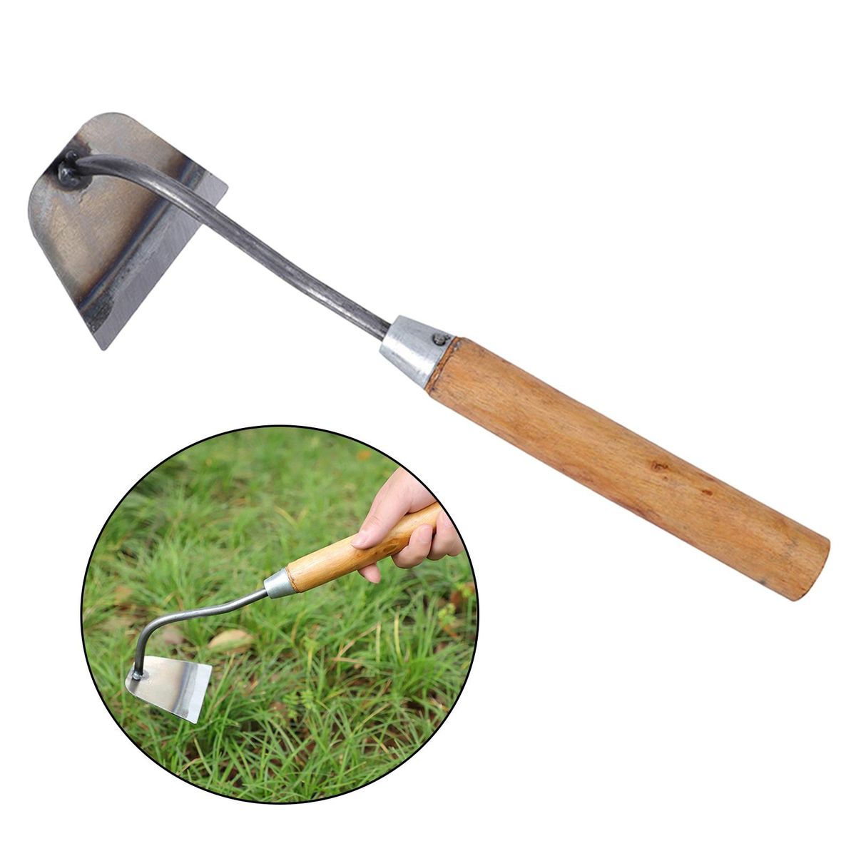 Welded Garden Hoe Weeding Yard Digging Sickle Gardening C  Trapezoid