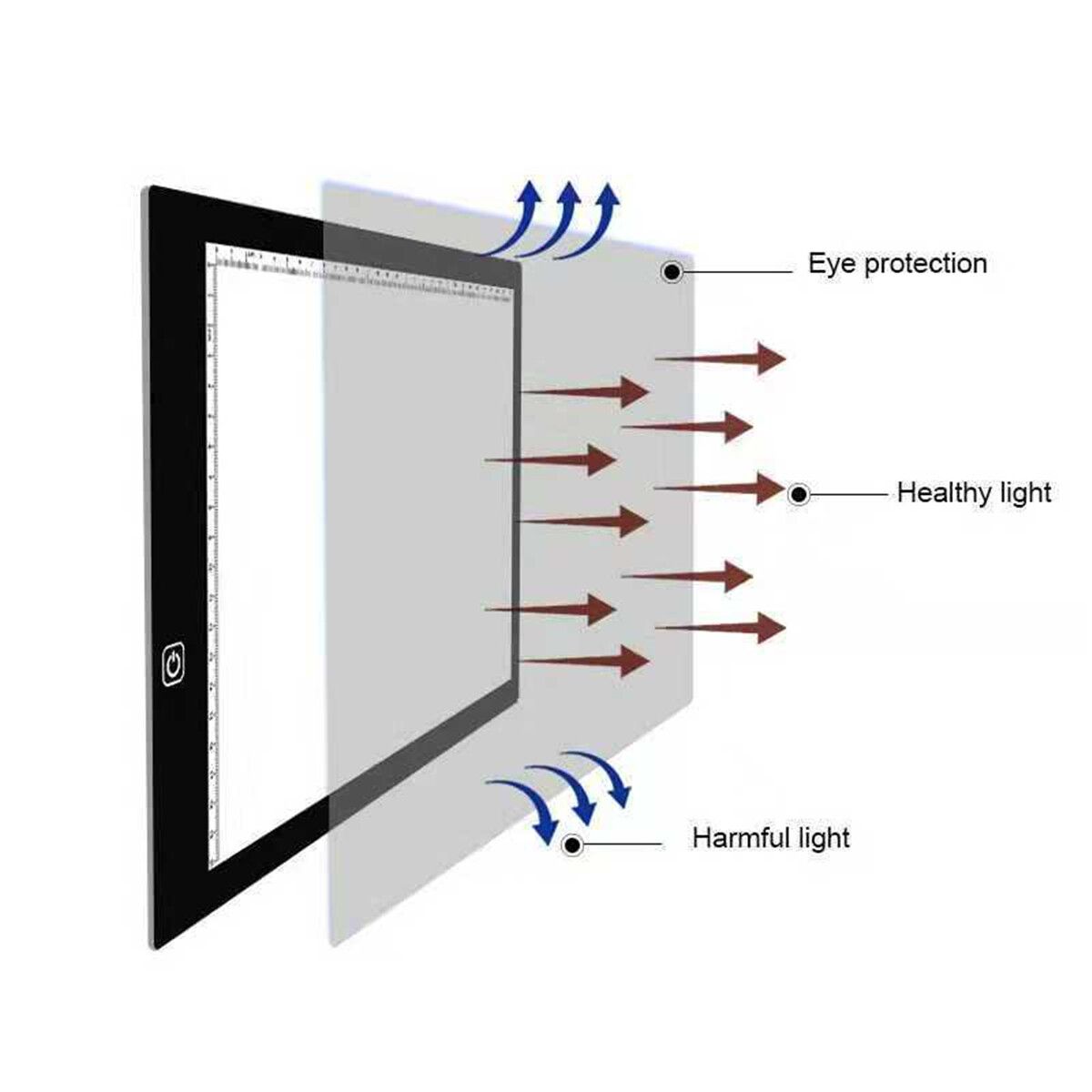 A3 A4 A5 LED Light Box Tracing Drawing Board Art Design Pad Slim Lightbox USB A4