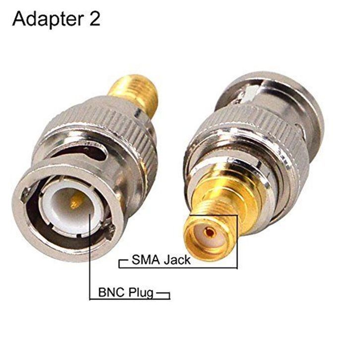 4Pack SMA To BNC Straight Coax Coaxial RF Antenna Adapter Connectors