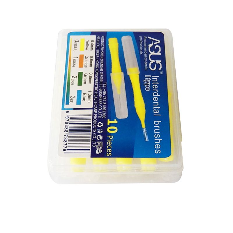 ASUS 10Pcs/Box 0.4MM Straight Interdental Brush Interdental