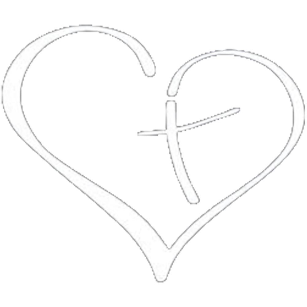 Car Sticker Decoration Heart-Shaped Sticker Car Decal
