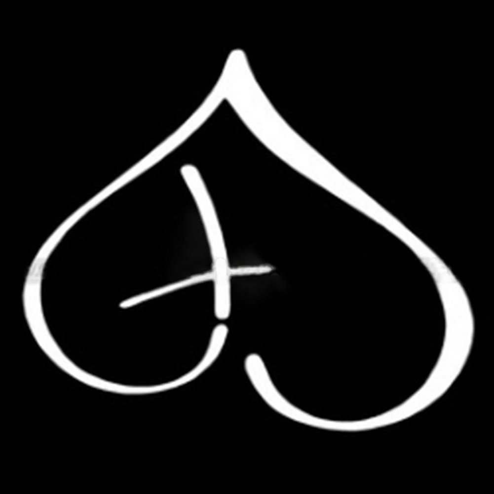 Car Sticker Decoration Heart-Shaped Sticker Car Decal