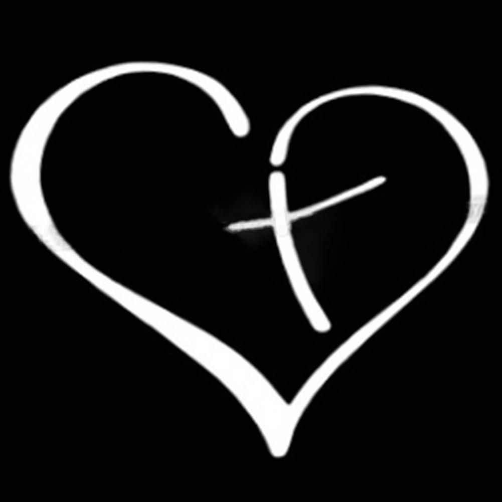 Car Sticker Decoration Heart-Shaped Sticker Car Decal