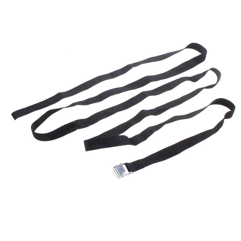 Set Of 2 Buckled Straps Tie Down Lashing Cam Buckle Roof Rack 25mm X 3 Mts Black