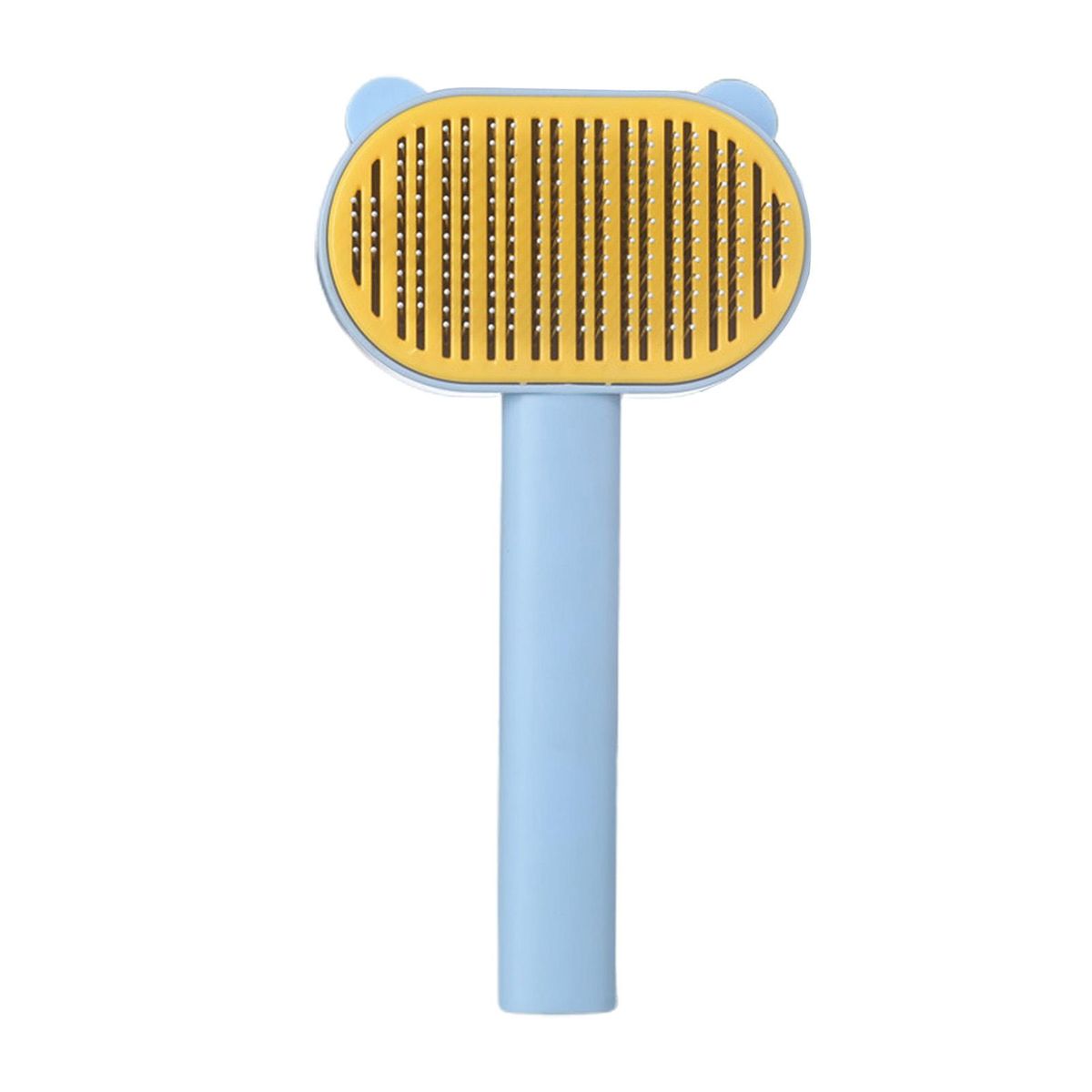 Pet Hair Brush Cat Dog Hair Removal Beauty Comb Blue and Yellow