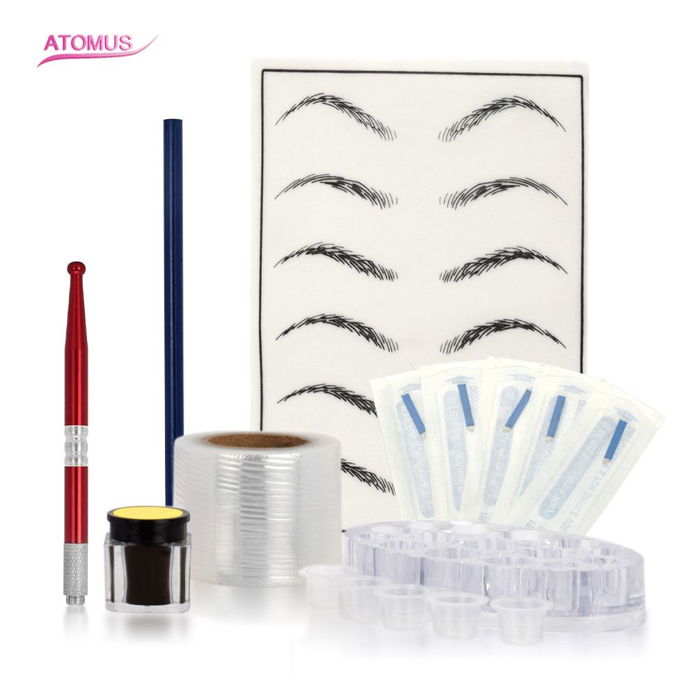 Microblading Kit Eyebrow Tattoo Needle Pen Set With Tattoo