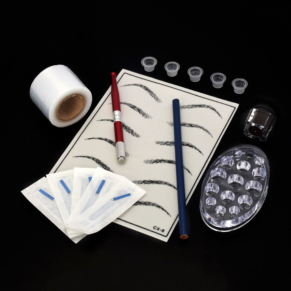 Microblading Kit Eyebrow Tattoo Needle Pen Set With Tattoo