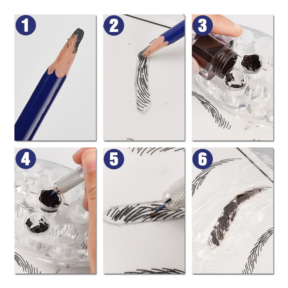 Microblading Kit Eyebrow Tattoo Needle Pen Set With Tattoo