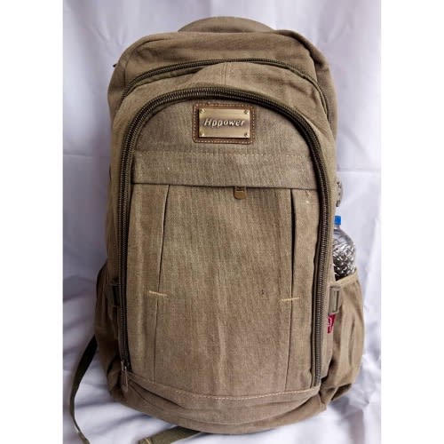 Khaki Durable Multiple Purpose Backpack - Brown