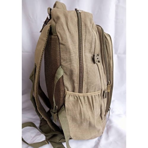 Khaki Durable Multiple Purpose Backpack - Brown