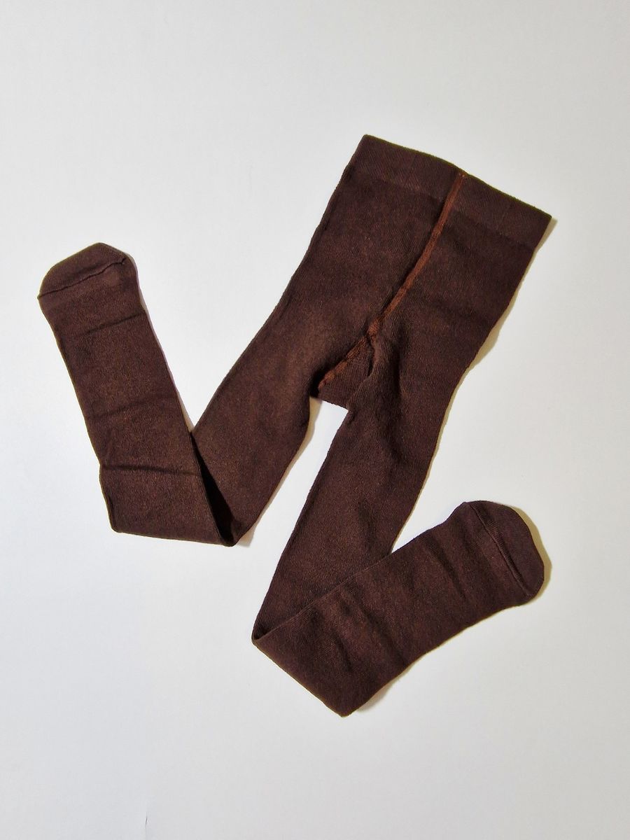 2 PIECES BROWN LYCRA TIGHT SET