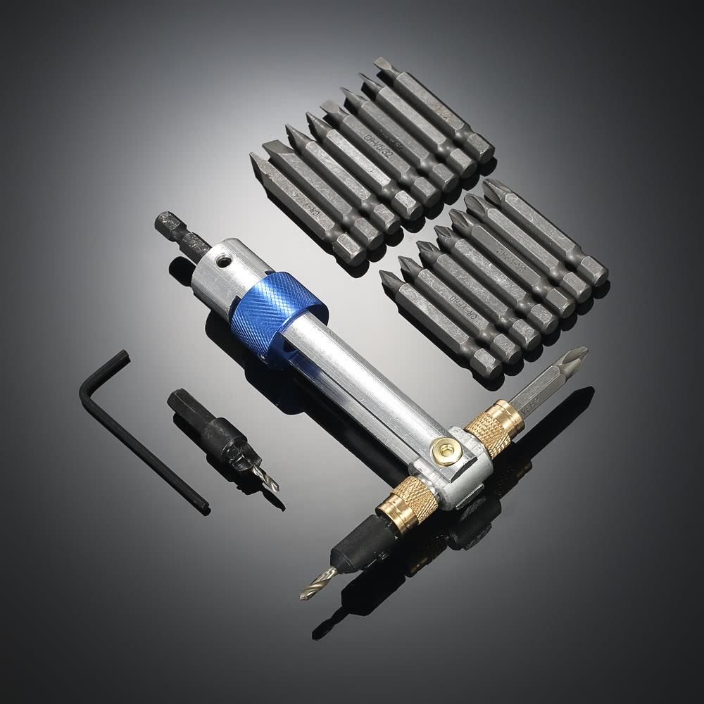20Pcs Drill Bits High Speed Steel Double Use Hand Tools Set Screwdriver Bit for Electric Power Drill